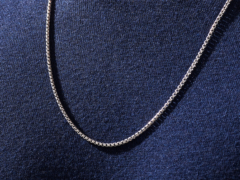 Hollow Round Box Chain 20in Necklace 14K Yellow Gold | Charles & Colvard