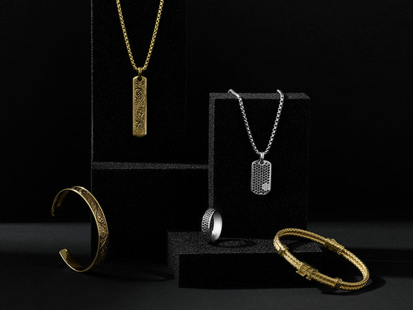  Yellow Gold & White Gold Jewelry for Men