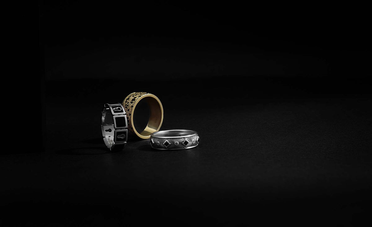 Atolyestone Silver and Solid Gold Rings