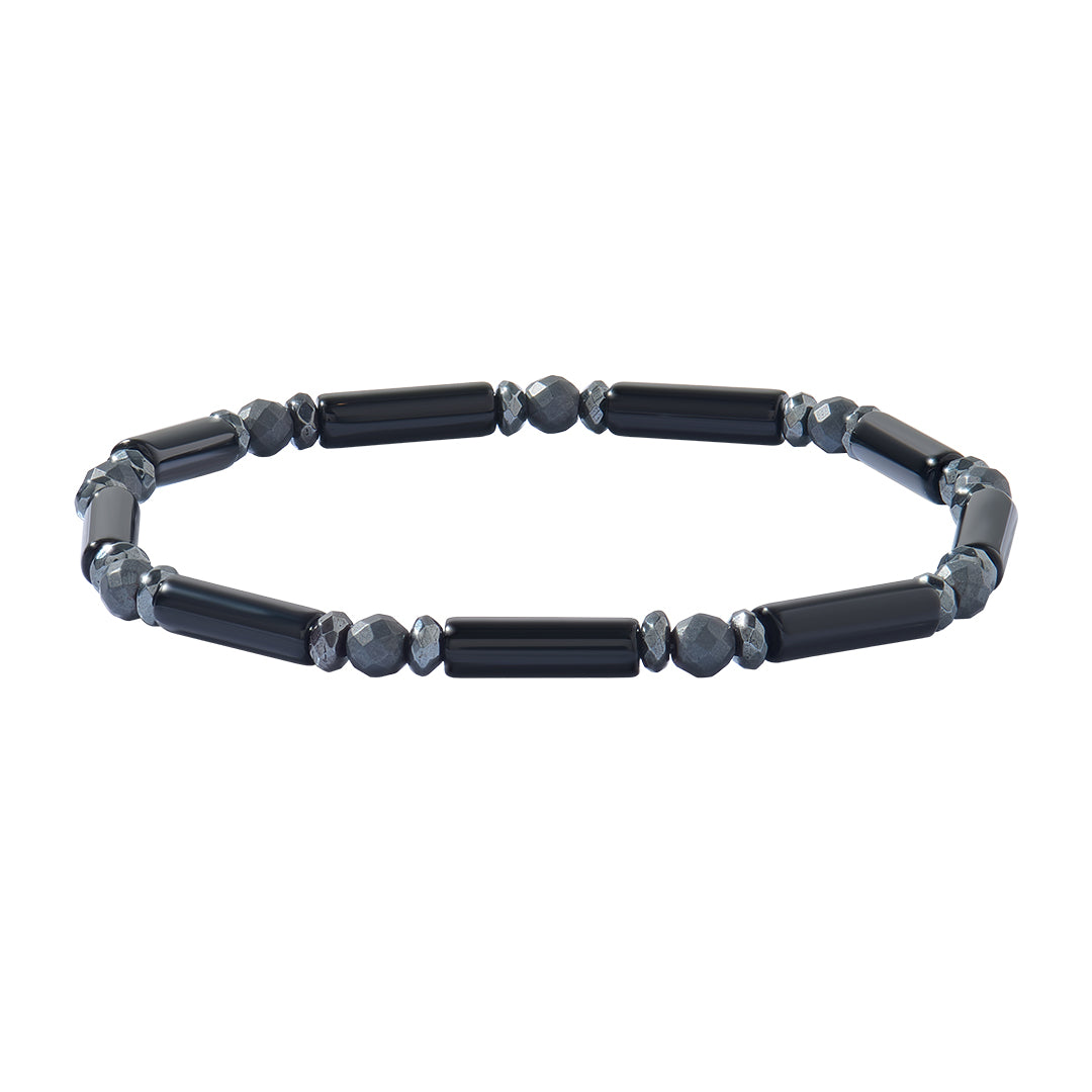 Agate Tube Natural Stone Beaded Bracelet