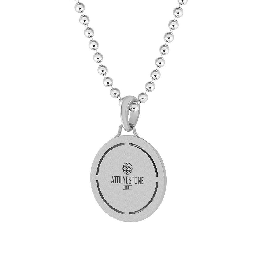 Sterling Silver Apollo Pendant Back