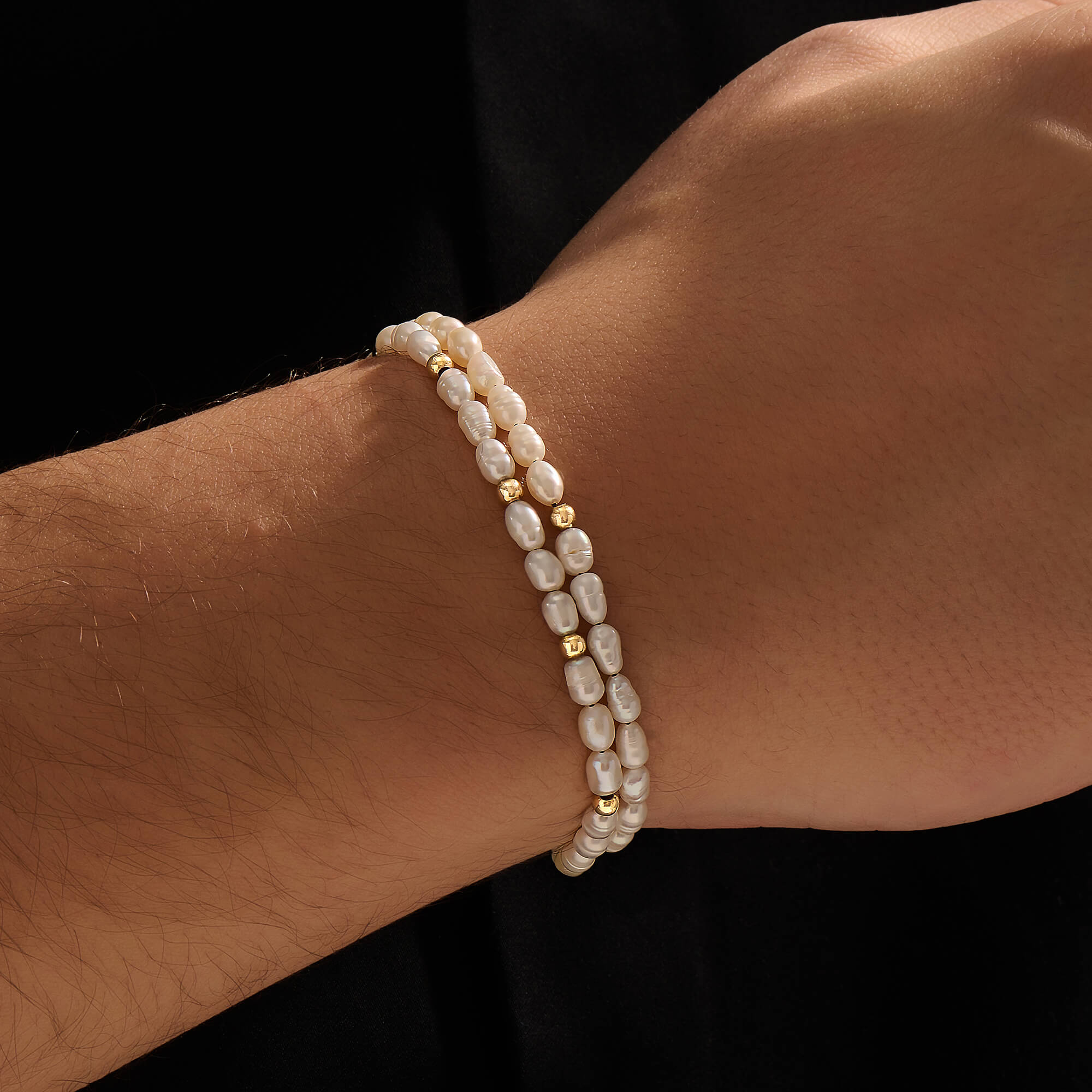Baroque Pearl Beaded Wrap Bracelet