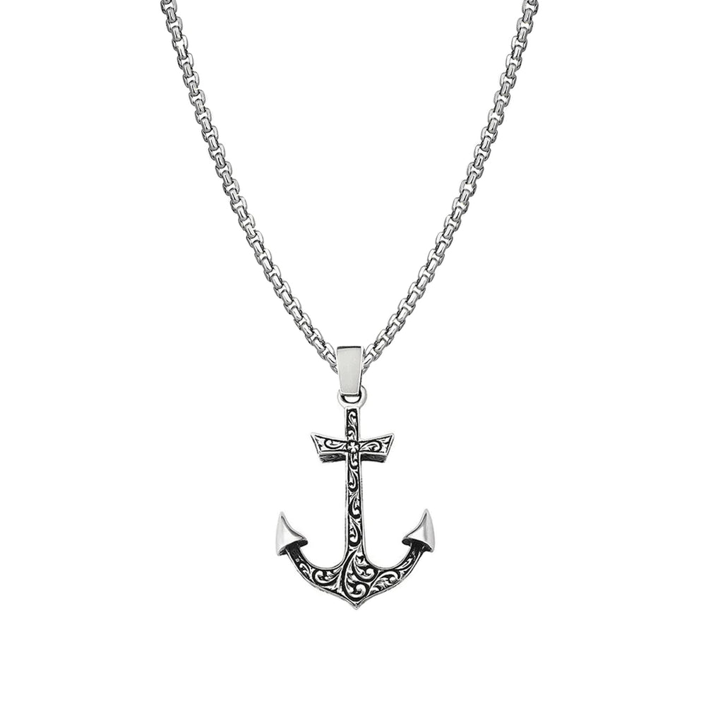 CLASSIC-ANCHOR-NECKLACE-CARVED