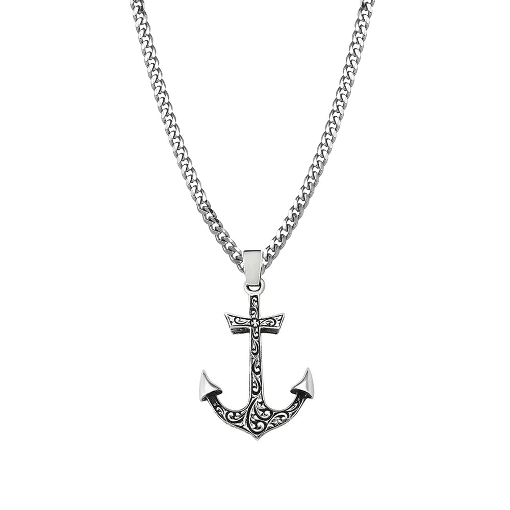 CLASSIC-ANCHOR-NECKLACE-CARVED
