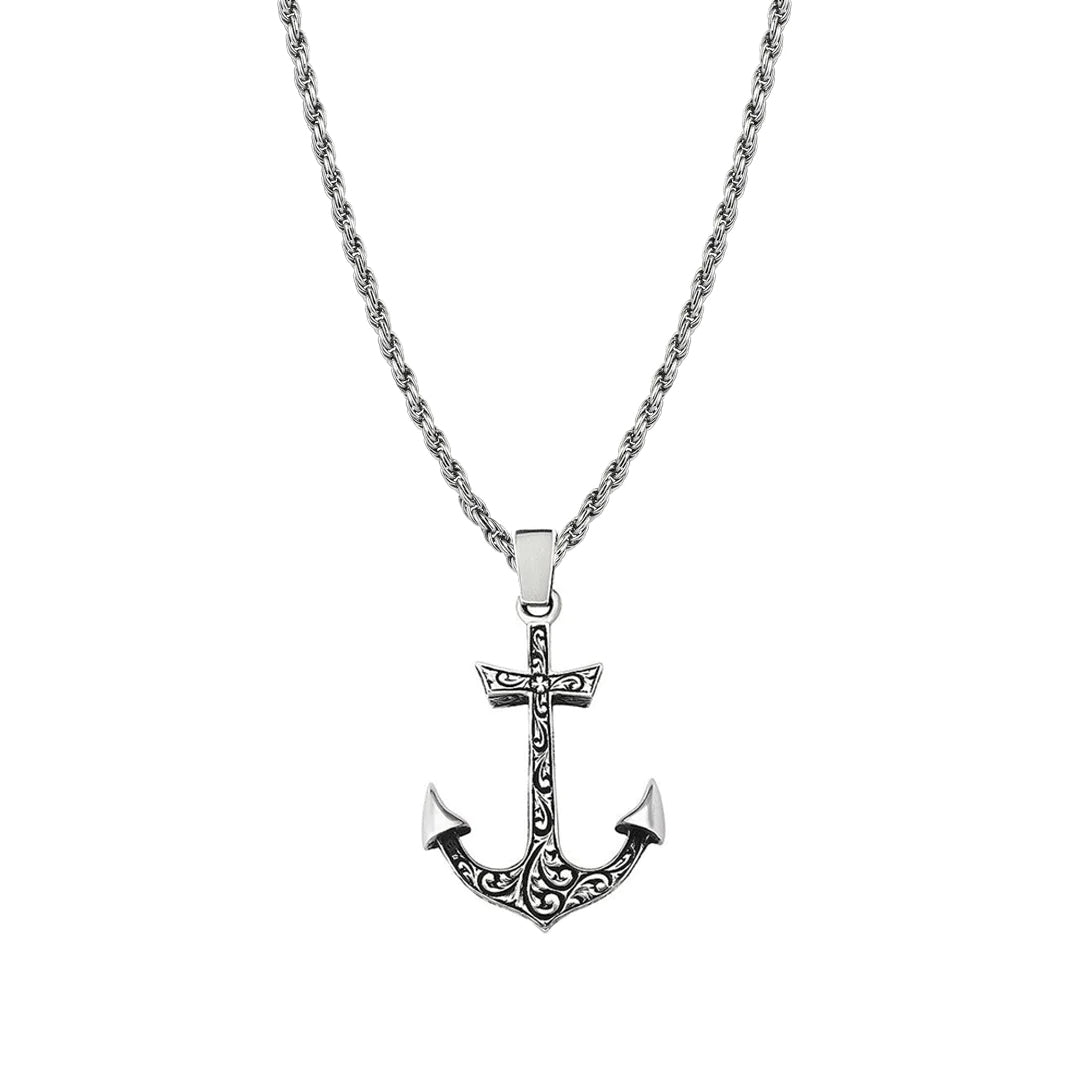 Classic Anchor Necklace With Chain