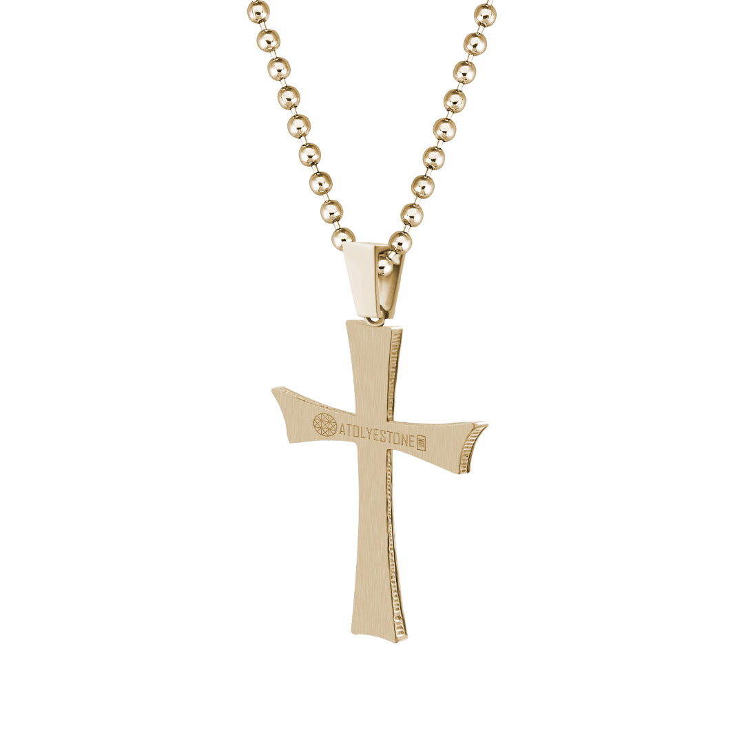 Classic Cross Necklace - Solid Gold  (Pendant Only)