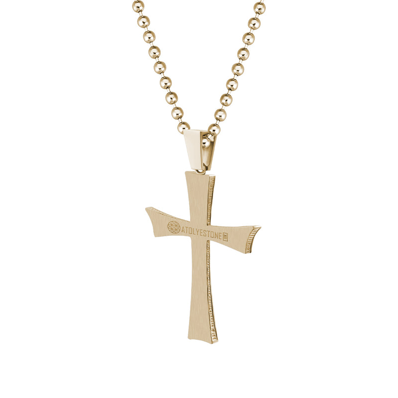 Classic Cross Necklace - Solid Gold  (Pendant Only)