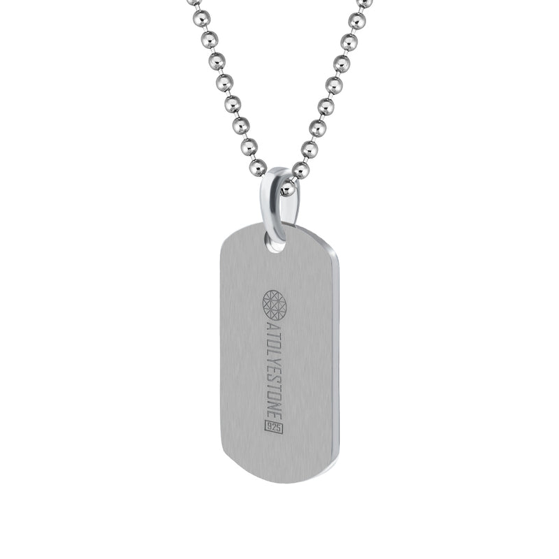 Classic Soldier Tag Necklace With Chain