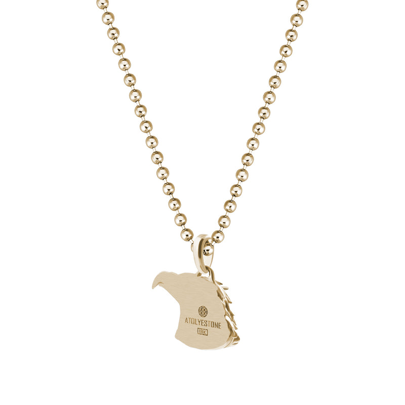 Eagle Charm Necklace - Solid Gold (Pendant only)