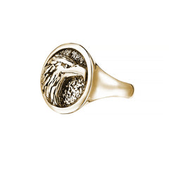 Mens Eagle Ring - Yellow Gold