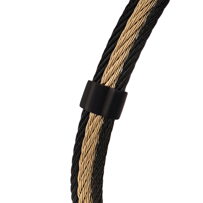 Men's Eclipse Bracelet Steel Cable Detail