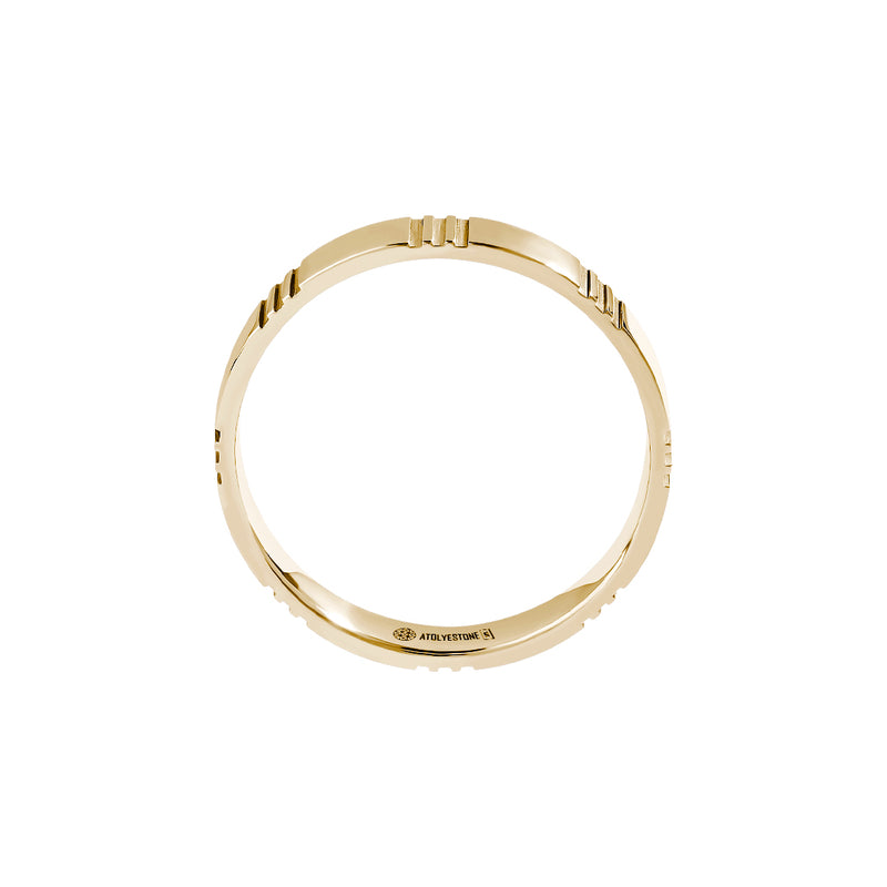 Real Yellow Gold 2.80mm Band Ring, Men's Designer Ring