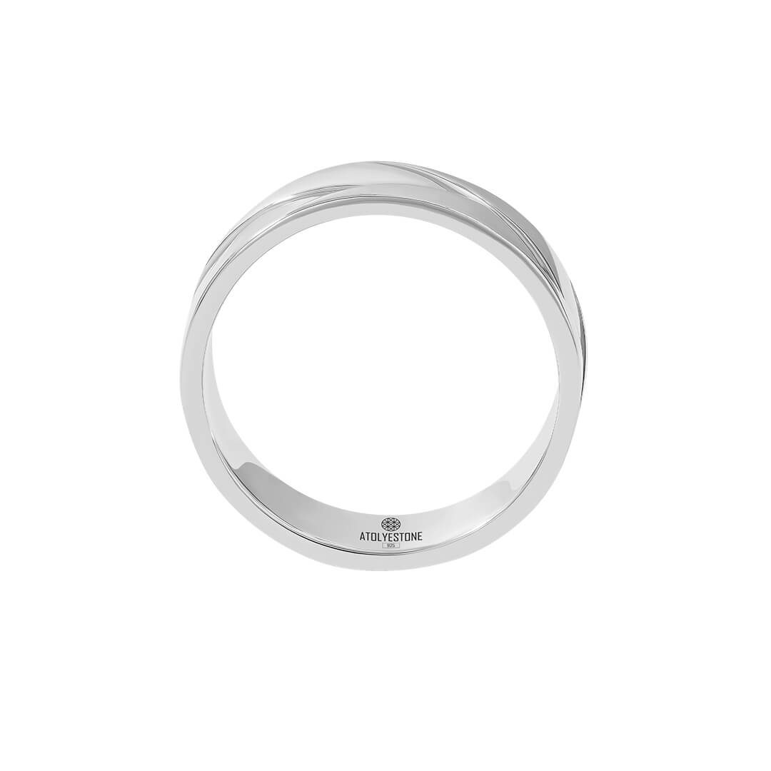 Flat-Braid Band Ring in Solid Silver