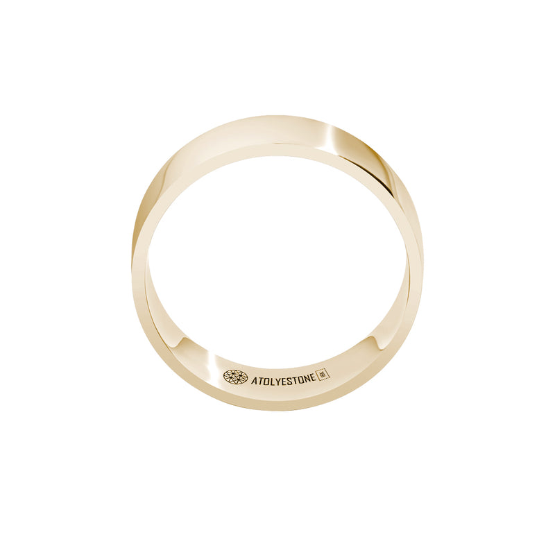Flat Band Ring in Gold