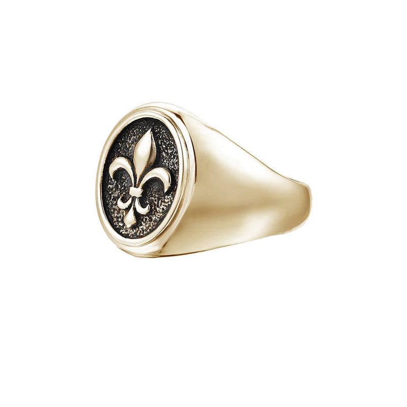 Fleur De Lis Ring - Yellow Gold