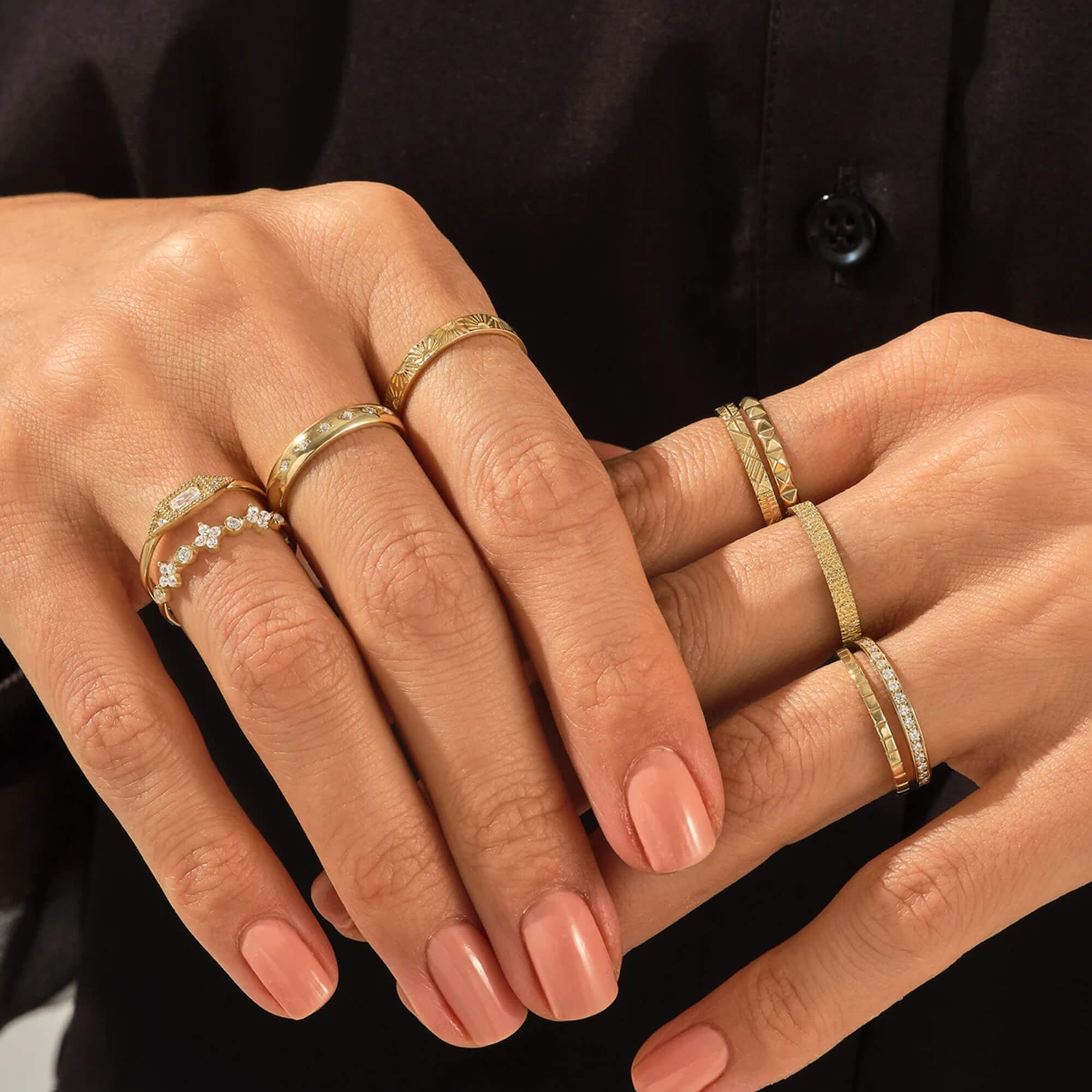 0.21 ctw Diamond Stackable Eternity Ring in Real Gold