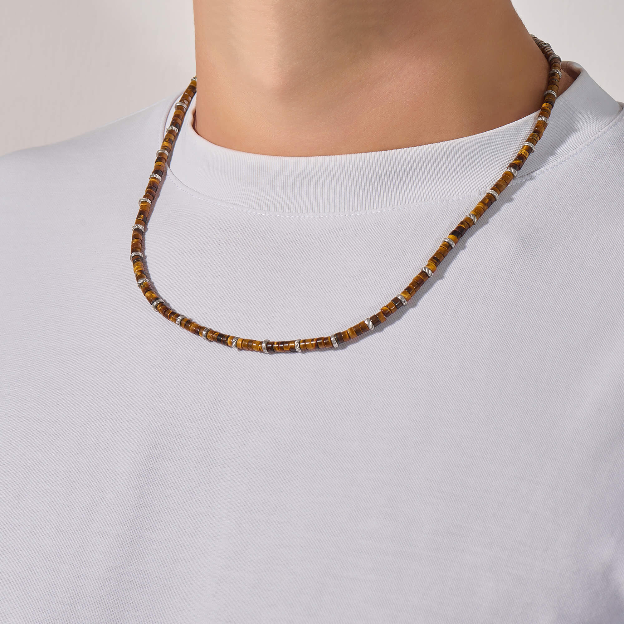 WHATEVER HEISHI AND BEADS NECKLACE