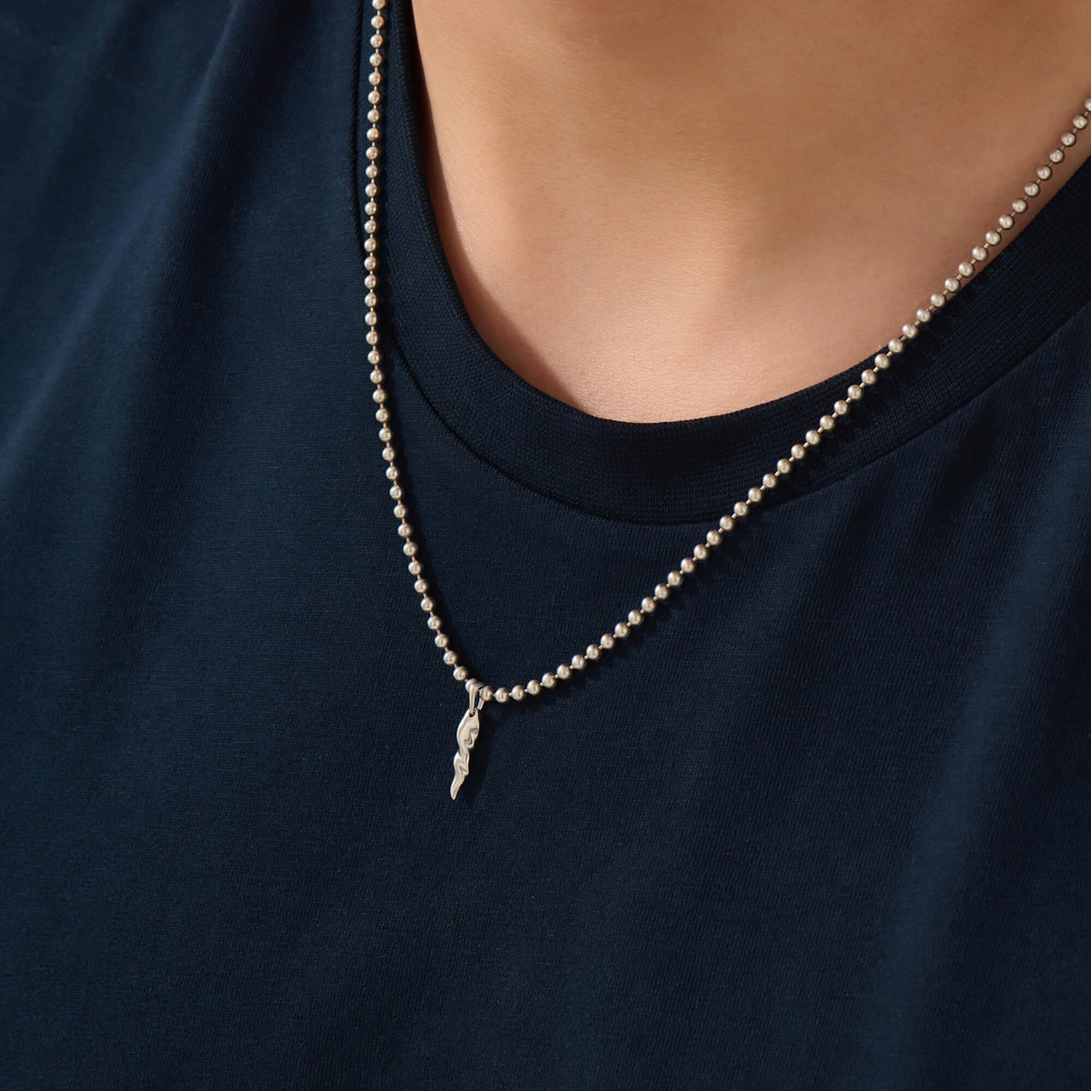 Men's Horn Pendant in 925 Sterling Silver