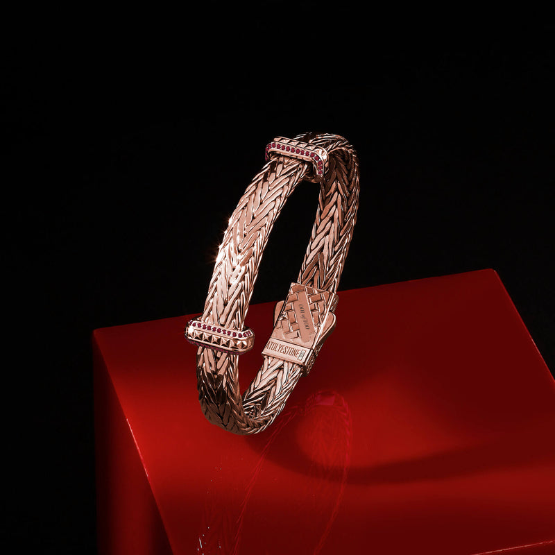 Iconic Ruby Woven Elements Bangle - Limited Edition
