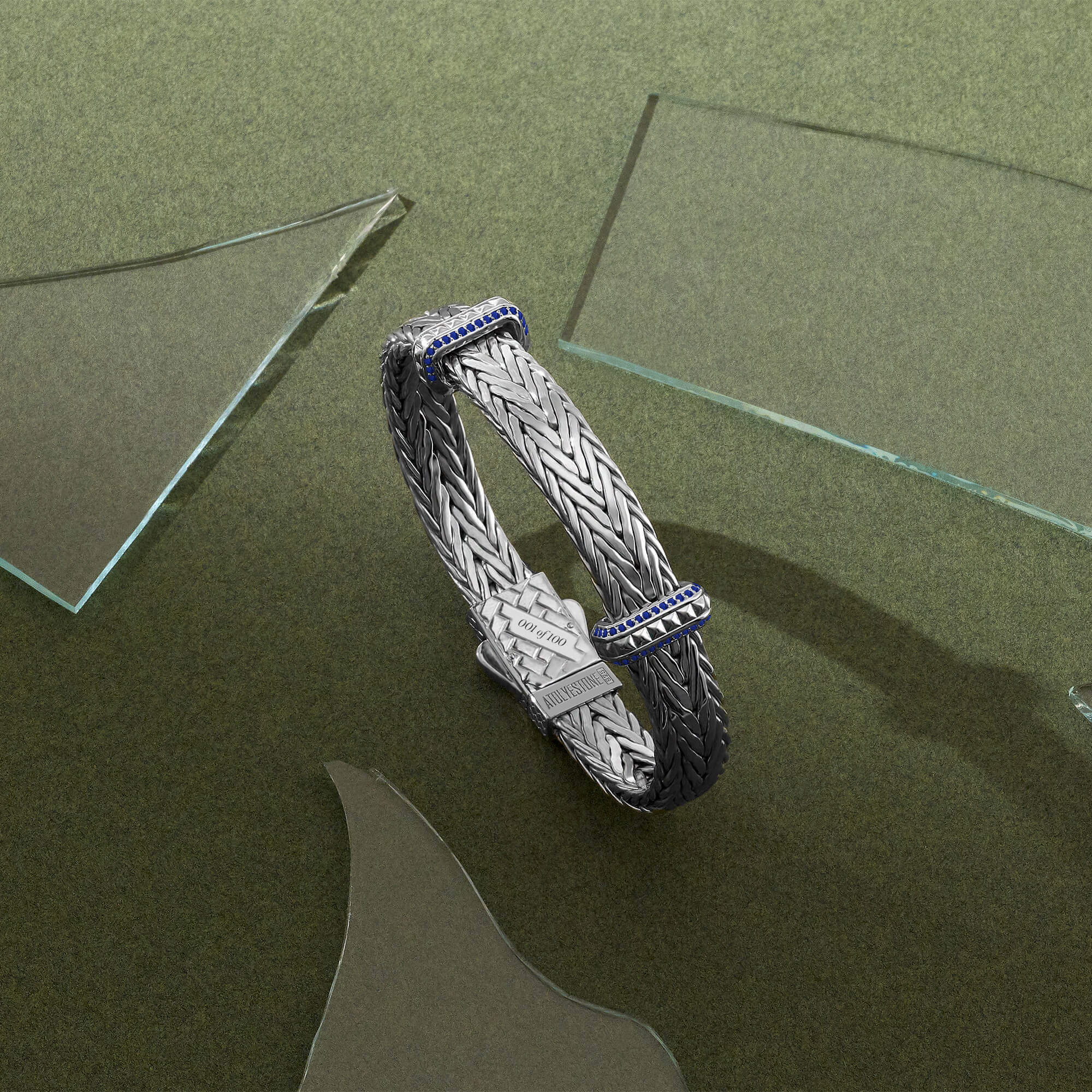 Iconic Sapphire Woven Elements Bangle - Limited Edition