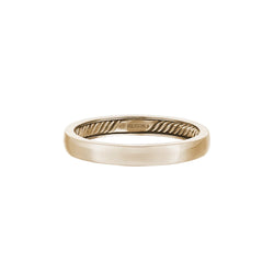 Men's Real Yellow Gold Inner Rope Wedding Band Ring