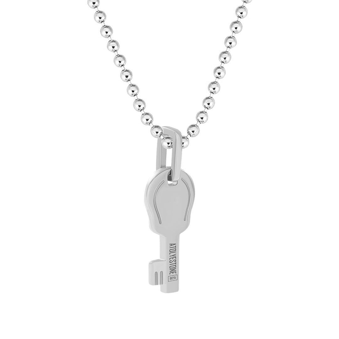 Key Pendant in Sterling Silver