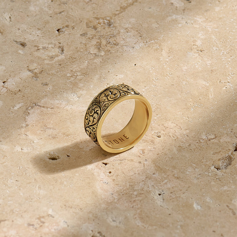 Men's Classic Band Ring in Solid Gold