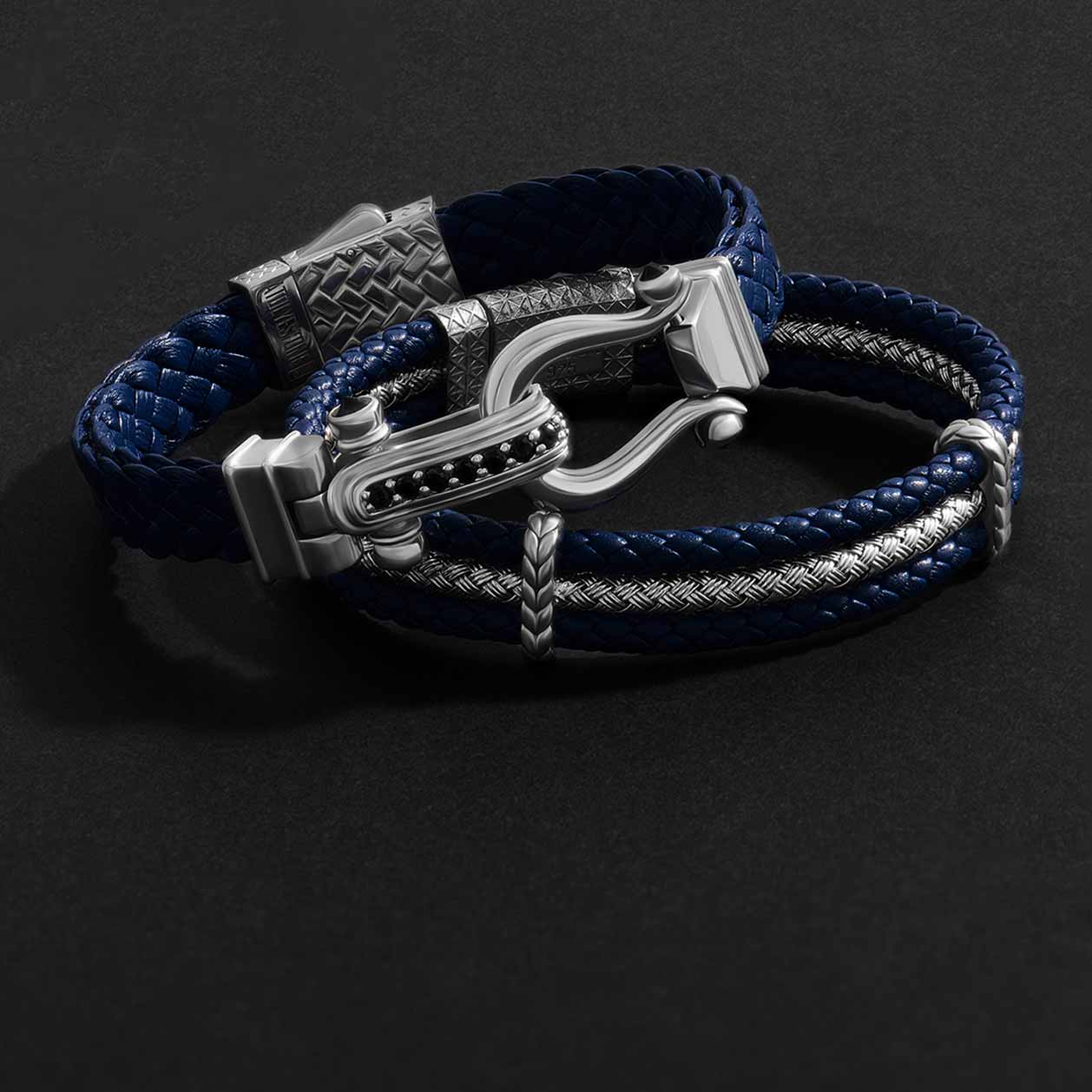 Atolyestone Men's Solid Gold and Silver Bracelets