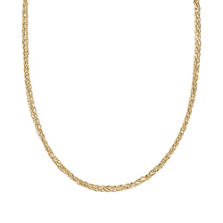 Minimalist Wheat Chain Necklace in Gold