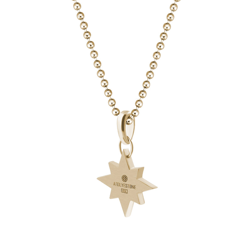 North Star Charm Bracelet - 14k gold
