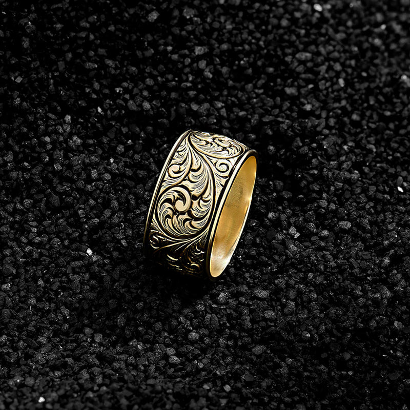 Men's Premium Classic Band Ring in Gold