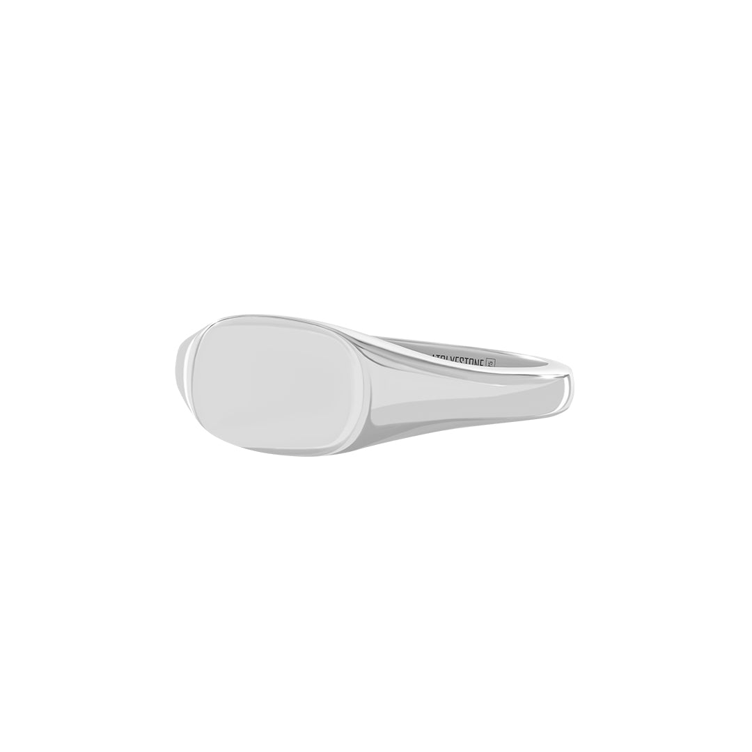 Rectangle Signet Ring in 925 Solid Silver