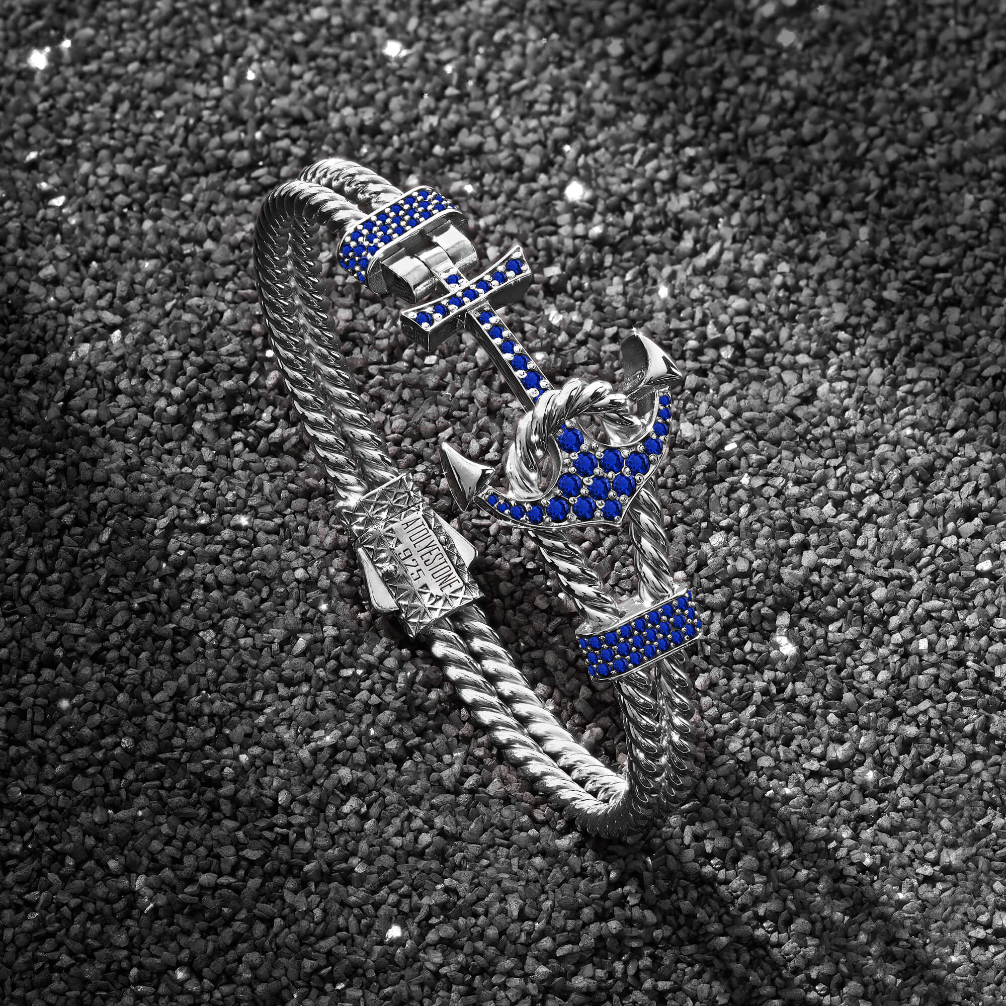 Sapphire Twined Anchor Bangle - Limited Edition