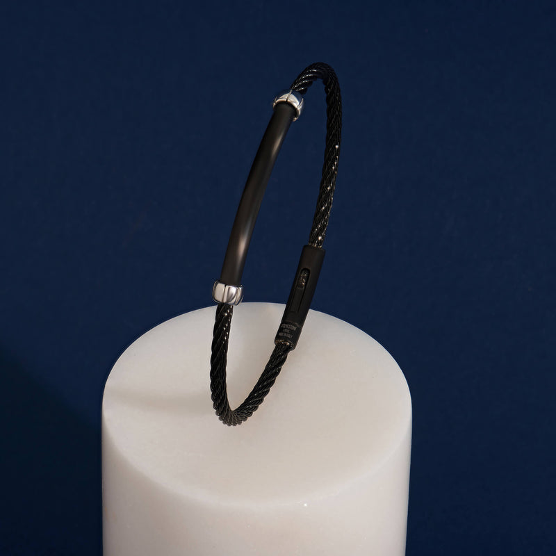 Shadowline Steel Cable Bracelet for Men
