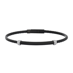 Men's Black Shadowline Cable Bracelet