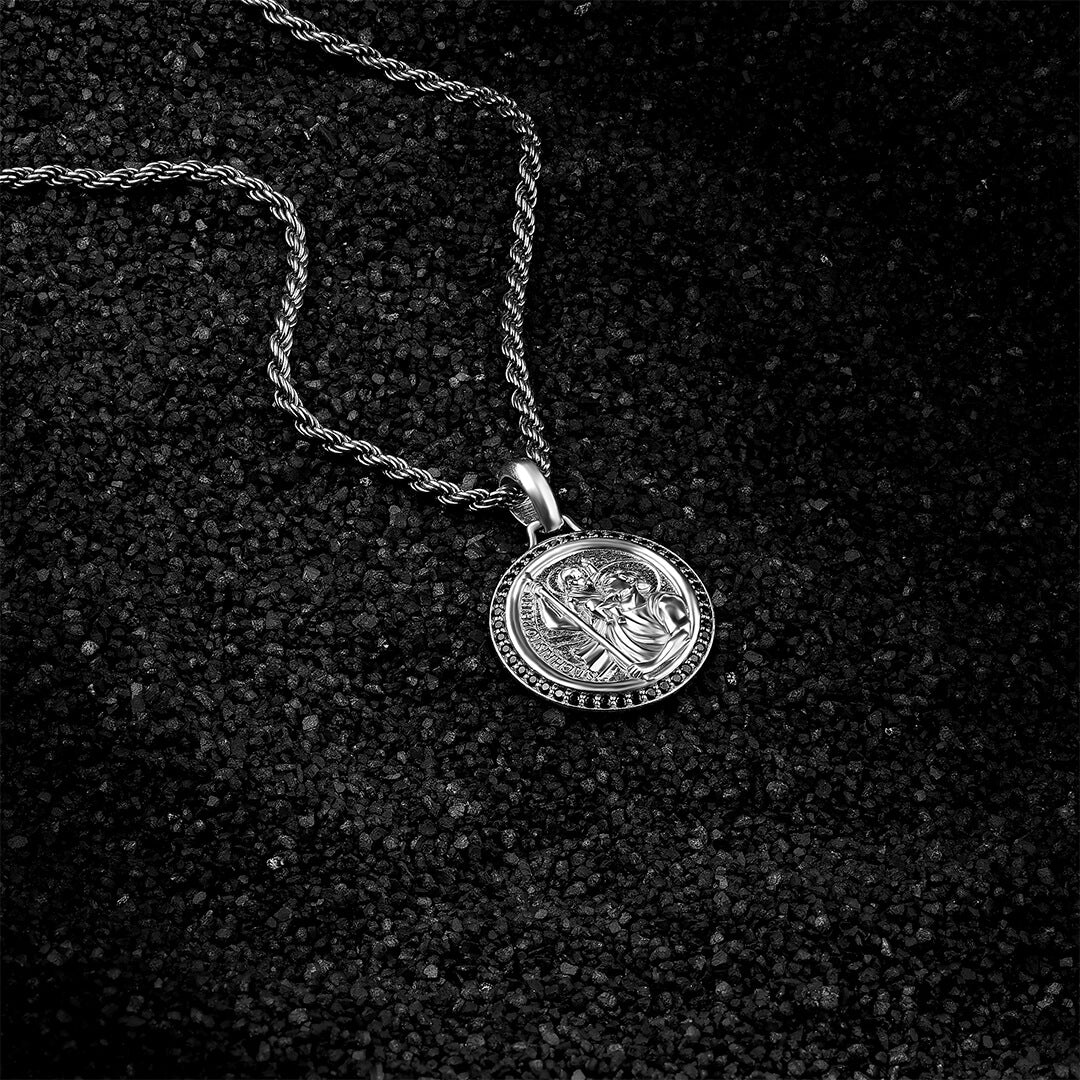 St. Christopher Pendant in Solid Silver