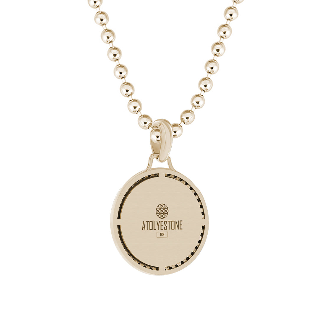 Solid Gold St. Gabriel Pendant