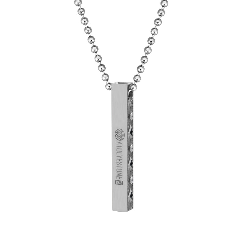 Silver on sale bar pendant