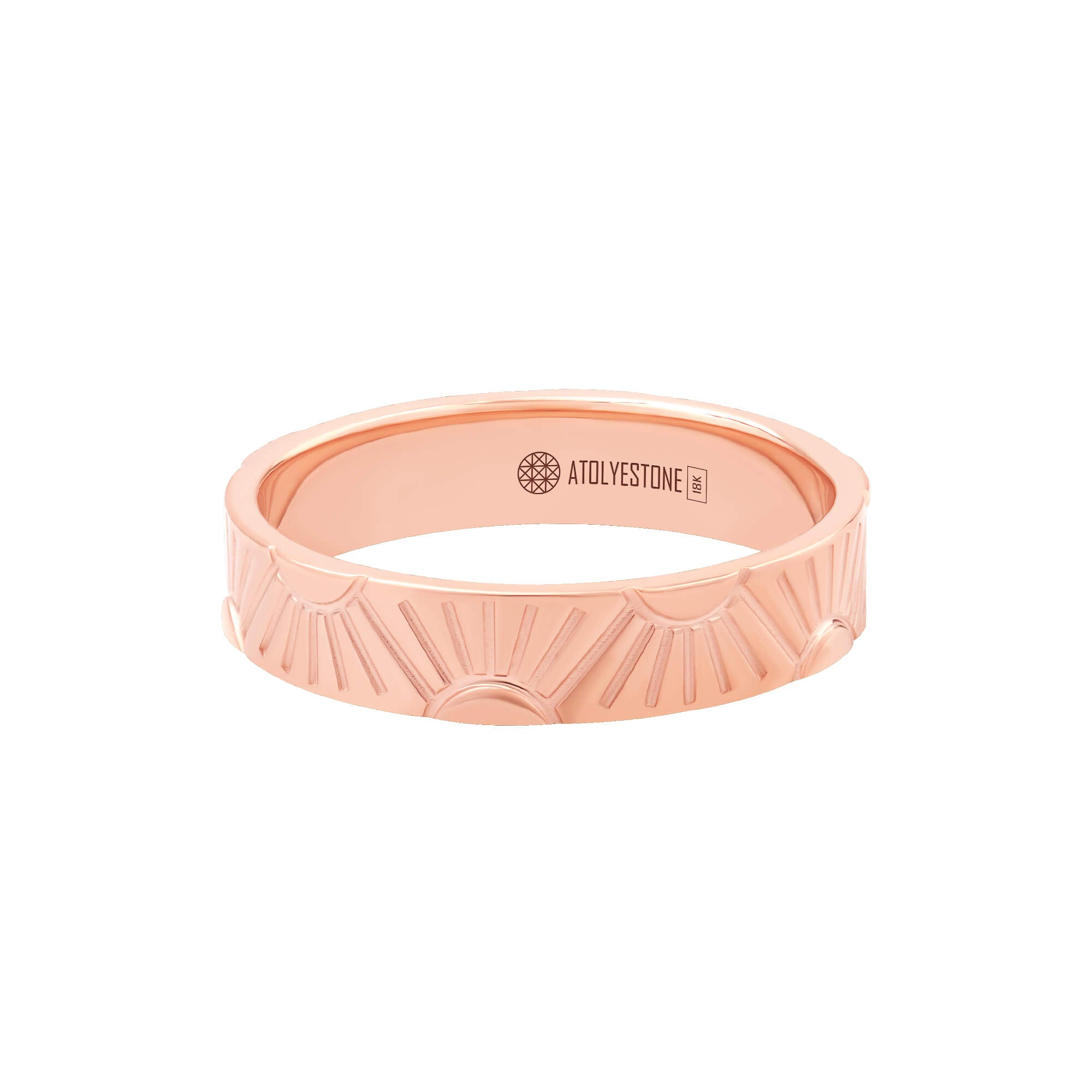 Sunrise Ring in Solid Rose Gold