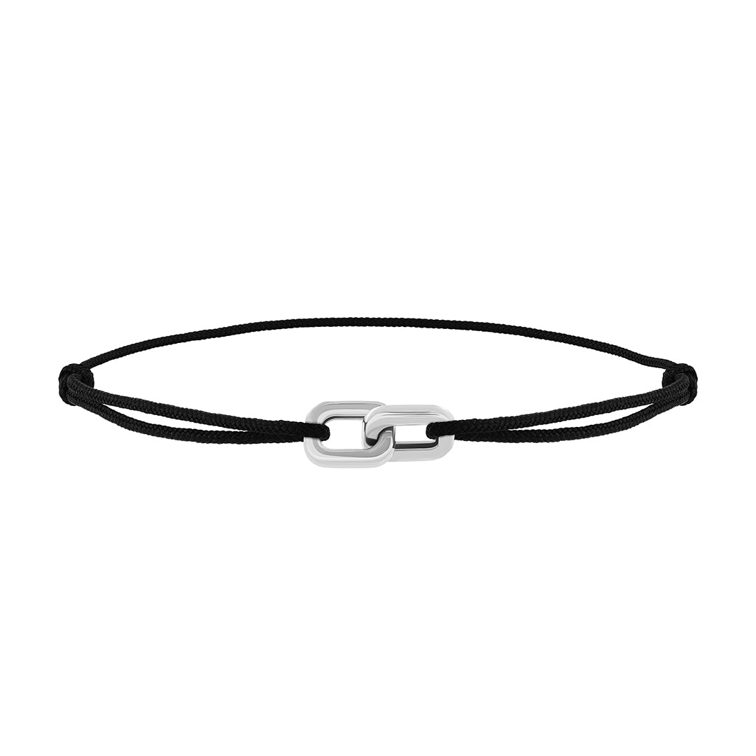 Unity Macrame Bracelet in Solid Silver