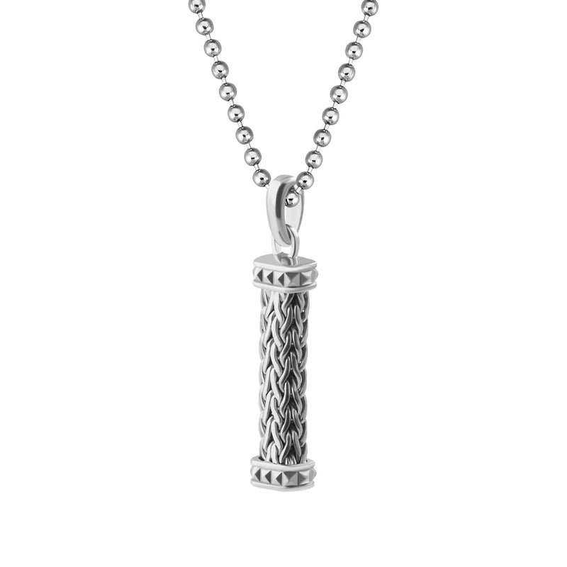 Woven Chain Pendant in Silver (Pendant only)