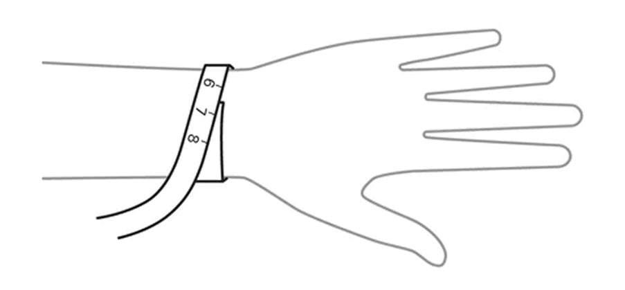 How to measure wrist size