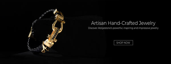 ATOLYESTONE : ブレス.ゴールド atolyestone-iconic-leather-