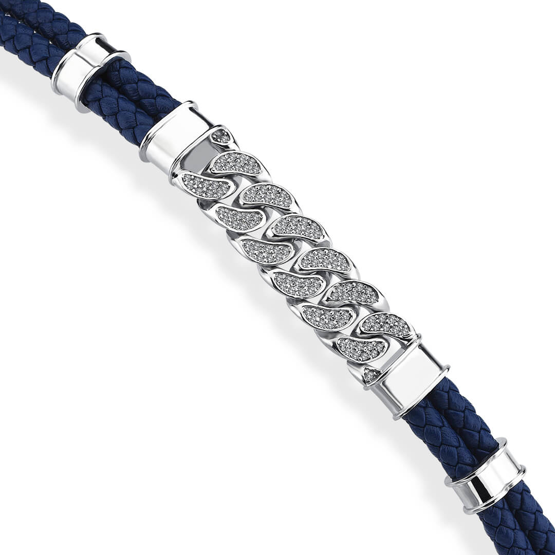 Cuban Links Leather Bracelet