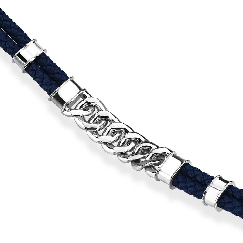 Cuban Links Leather Bracelet