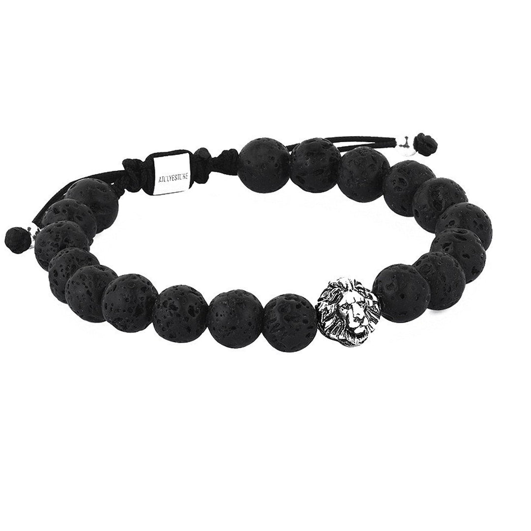 Lion Beaded Macrame Bracelet