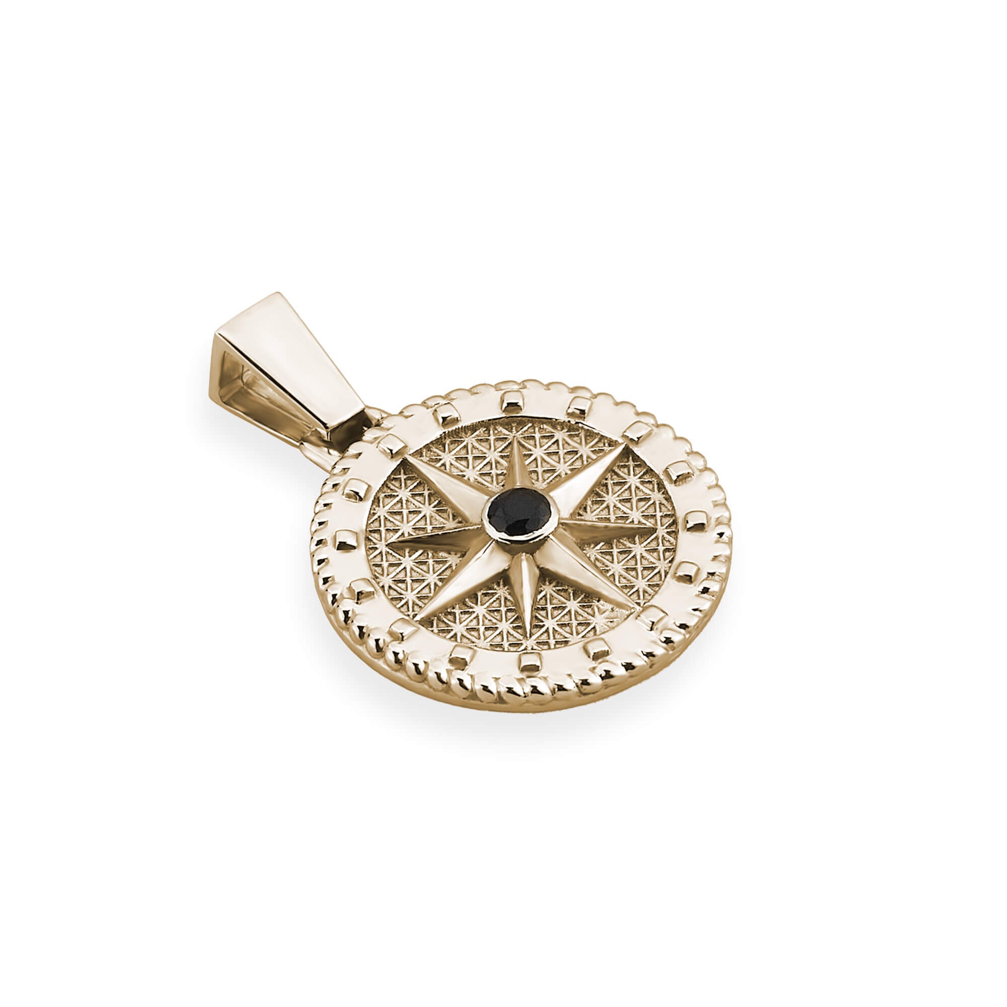 Compass Necklace in Gold (Pendant Only)