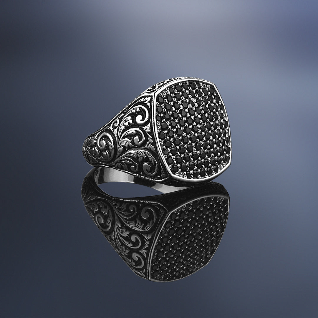 Classic Cushion Pave Ring - Pave Cubic Zirconia