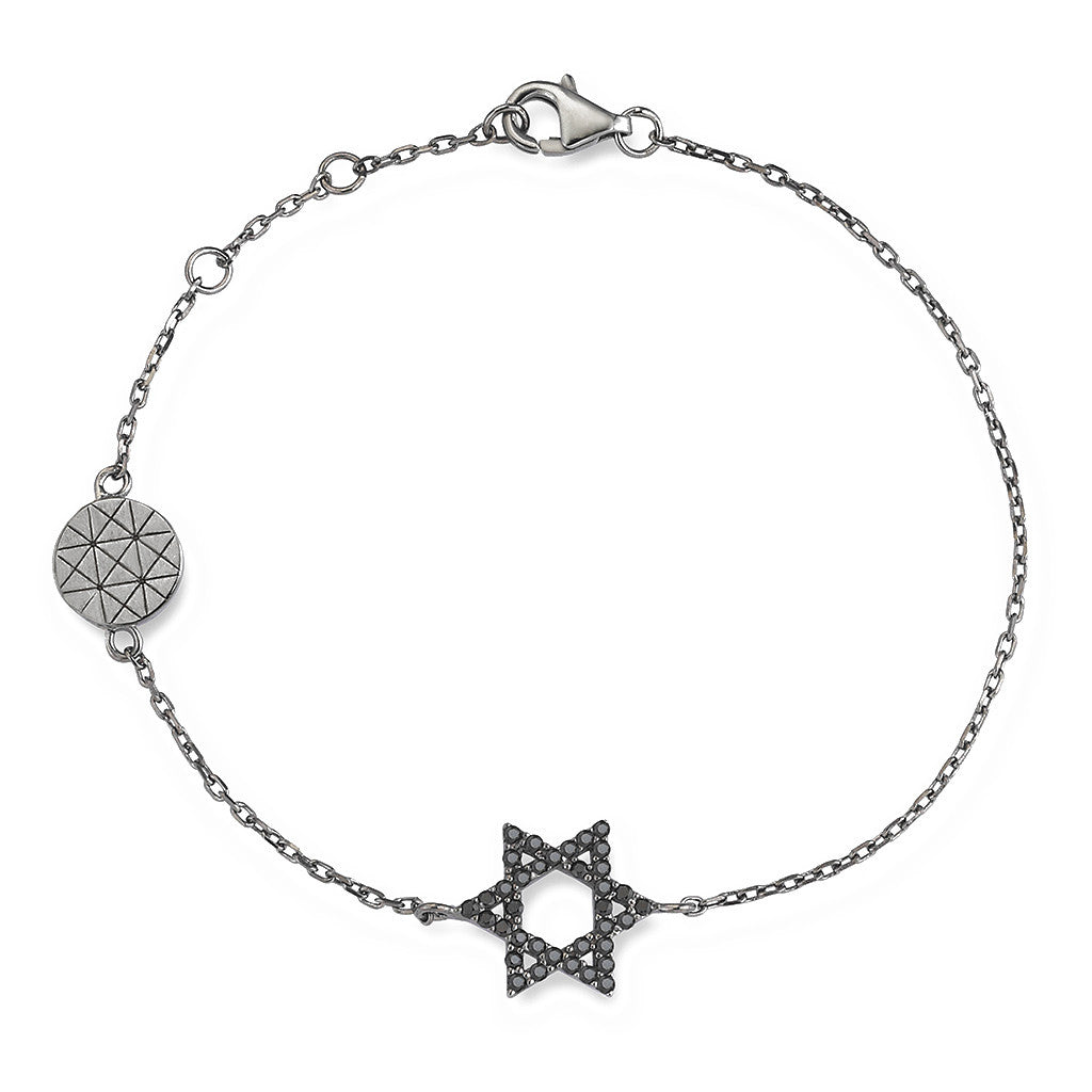 Star Charm Bracelet - Gunmetal