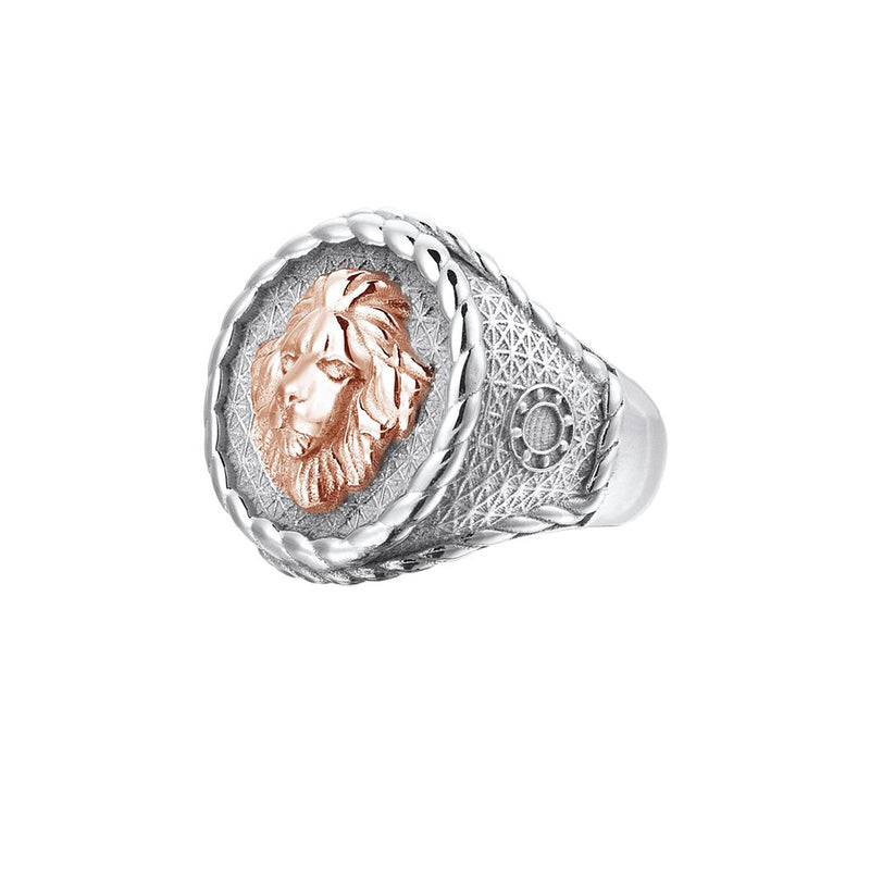 Imperial Leo Ring With Solid Gold - Rose Gold